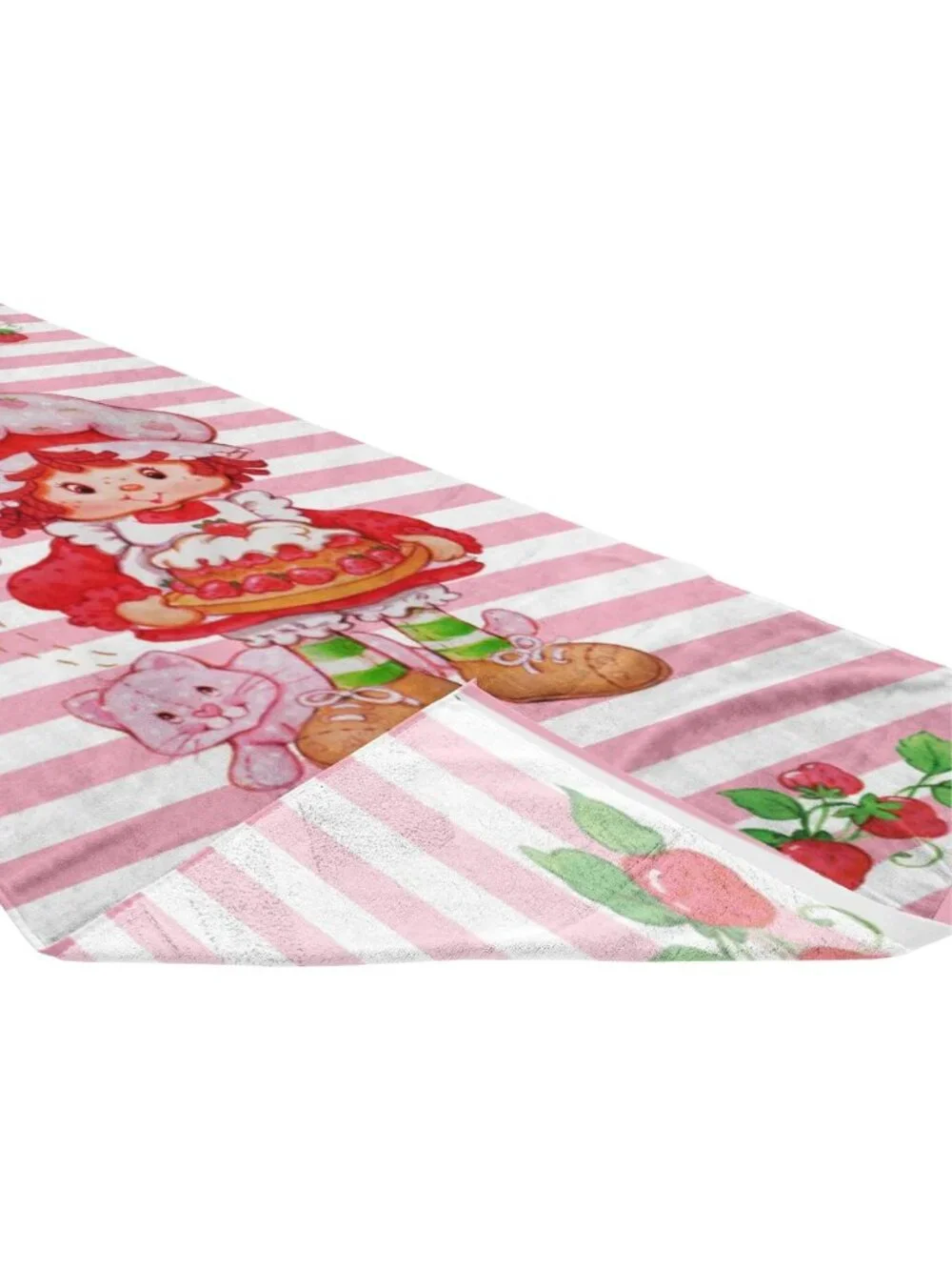 Strawberry Shortcake Kids Bath Towel - 100% Cotton, 28x58, Perfect for Beach